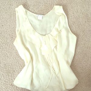 Absolutely stunning silk Oscar De La Renta top